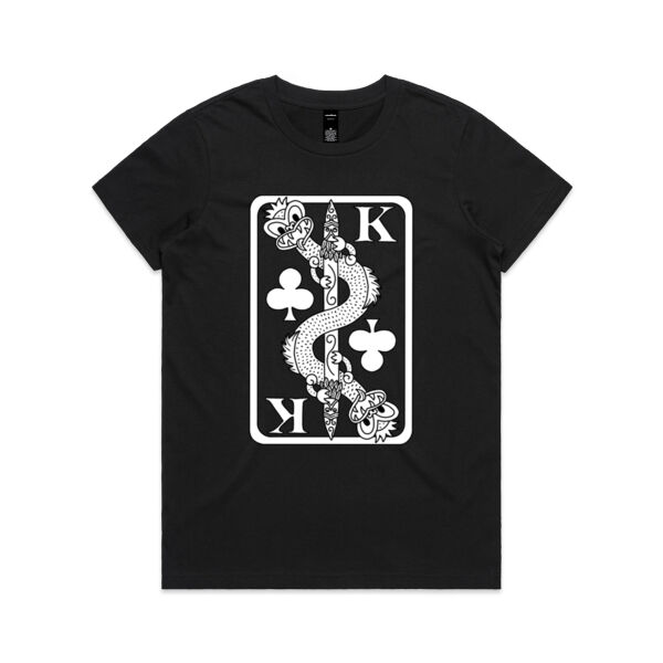 King Taniwha (black and white) - Womens Thumbnail