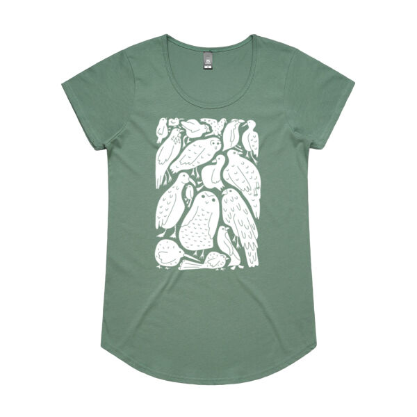 Box of Birds - Womens scoop neck Thumbnail
